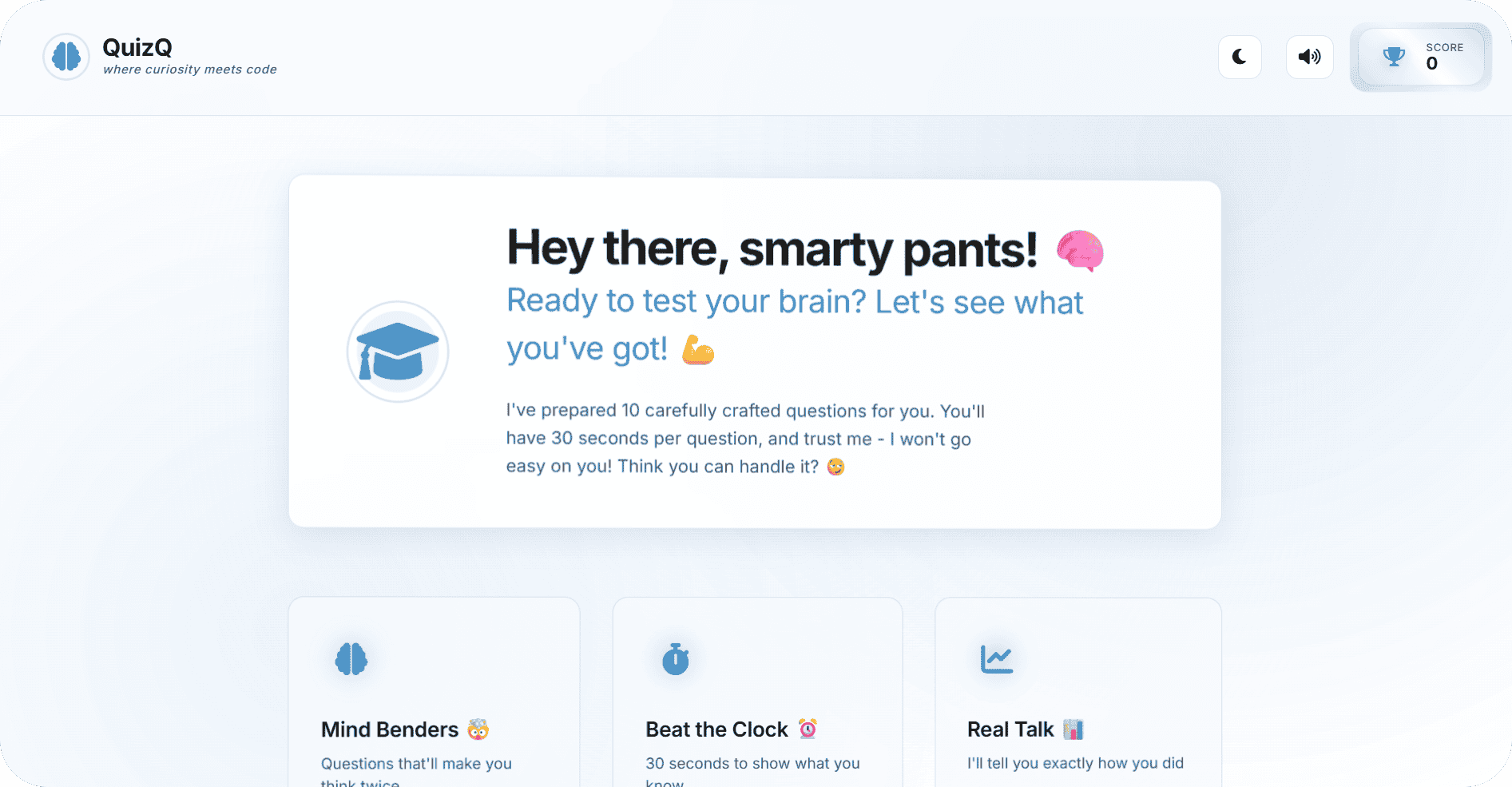 QuizQ - Modern Quiz Application